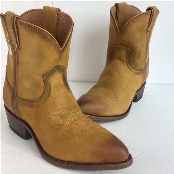 frye ankle cowboy boots